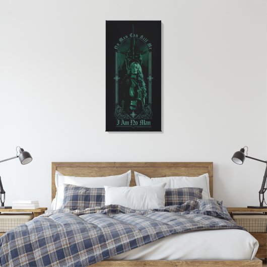 Éowyn Vs SAURON™ "I Am No Man" Rohan Graphic Leinwanddruck (Insitu (Schlafzimmer))