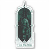 Éowyn Vs SAURON™ "Ich bin kein Mann" Rohan Grafik Aufkleber (Vorderseite)