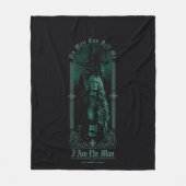 Éowyn Vs SAURON™ "Ich bin kein Mann" Rohan Grafik Fleecedecke (Vorderseite)