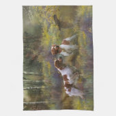 Epagneul Breton, Bretagne Spaniel Geschirrtuch (Vertikal)