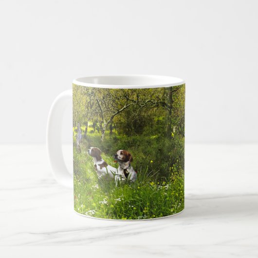 Epagneul Breton, Bretagne Spaniel Kaffeetasse (Vorderseite Links)