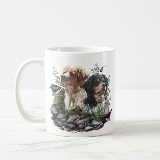 Epagneul Breton, Bretagne Spaniel Kaffeetasse (Links)