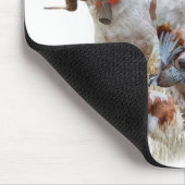Epagneul Breton, Bretagne Spaniel Mousepad (Ecke)