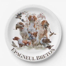 Epagneul Breton, Bretagne Spaniel Pappteller