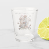 Epagneul Breton, Bretagne Spaniel Schnapsglas (Rückseite)