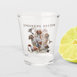Epagneul Breton, Bretagne Spaniel Schnapsglas