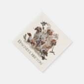 Epagneul Breton, Bretagne Spaniel Serviette (Ecke)