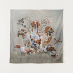 Epagneul Breton, Bretagne Spaniel Wandteppich