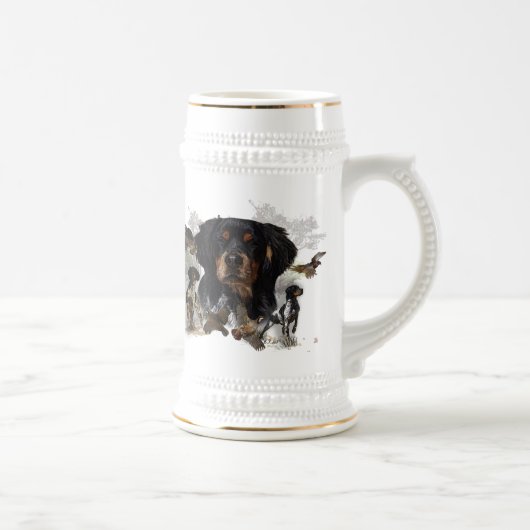Epagneul Breton, Brittany Spaniel Bierglas (Rechts)