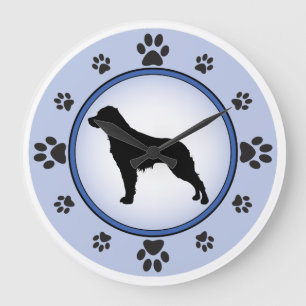 Epagneul bretonischer Franzose-BretagneSpaniel Große Wanduhr
