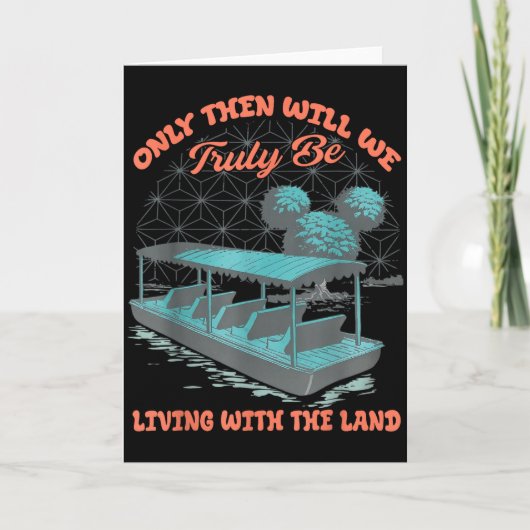 Epcot Boot Natur Wirklich Mit dem Land Leben Karte (Vorderseite)