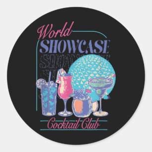 Epcot Drink World Showcase Schwanz Club Drink T Runder Aufkleber