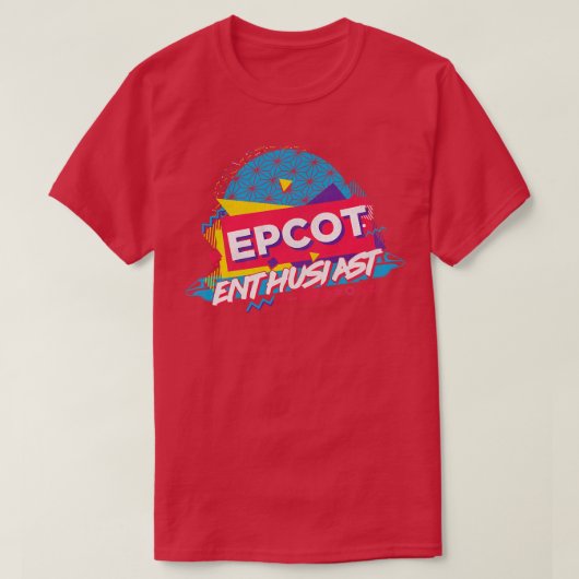 EPCOT-Enthusiast der 90er Jahre T-Shirt (Design vorne)