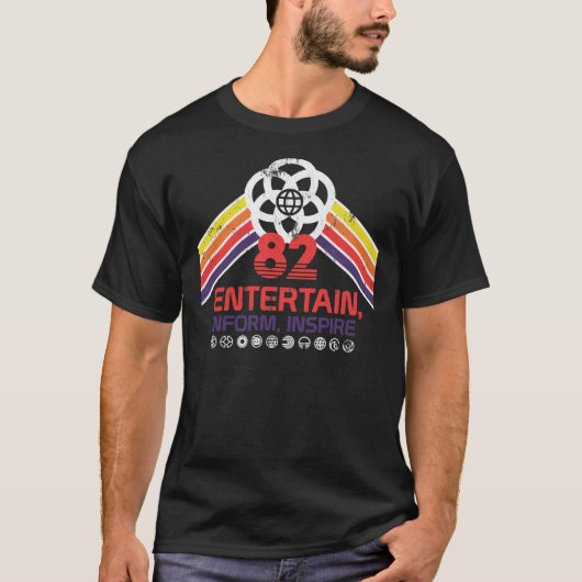 EPCOT-Shirt - gestörtes Logo - Unterhaltungsinform T-Shirt (Vorderseite)