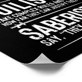 Epec-Fencer-Fencer-Säbelfencing Poster (Ecke)