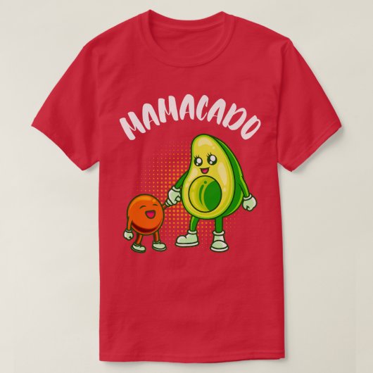 Epectant Mom trächtige Schwangerschaft Mamacado T-Shirt (Design vorne)
