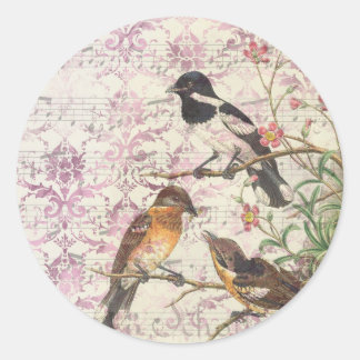 Eperiemal Bird Series One Runder Aufkleber