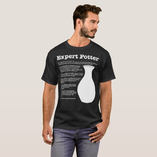Epert Potter Definiertes T-Shirt Funny Pottery (Vorne ganz)