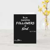 Eph 5_1 Seid Deshalb Nachfolger Gottes, Christlich Karte (Gelbe Blume)