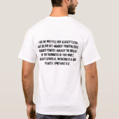 Eph 6:12 ist die Matte gerade der Anfang T-Shirt (Rückseite)