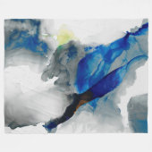 Ephemer - Blau u. Grau Fleecedecke (Vorderseite (Horizontal))