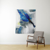 Ephemer - Blau u. Grau Wandteppich (Beispiel)