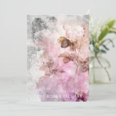 *~* Ephemera AR26 UAWG QR Vintage Wedding Einladung (Stehend Vorderseite)