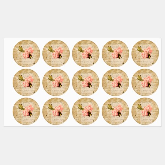 Ephemera Bee Etiketten (Blatt)