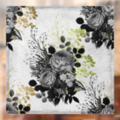 Ephemera Black & Gold Floral Fensteraufkleber (Blatt 2)