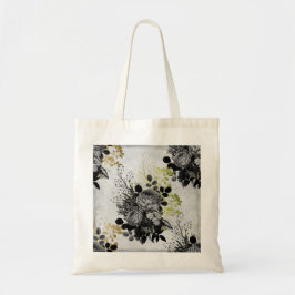 Ephemera Black & Gold Floral Tragetasche