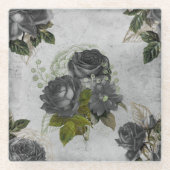 Ephemera Black & Green Glasuntersetzer (Vorderseite)