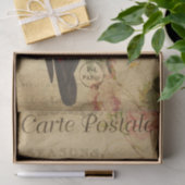 Ephemera Black Red Bird Rosa Roses Decoupage Seidenpapier (Geschenk)