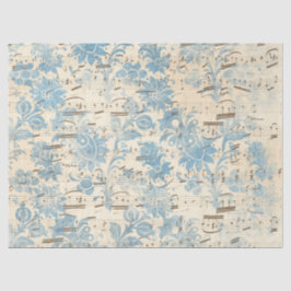 Ephemera Blue Paper Series Design 12 Seidenpapier