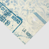 Ephemera Blue Paper Series Design 14 Seidenpapier (Detail)