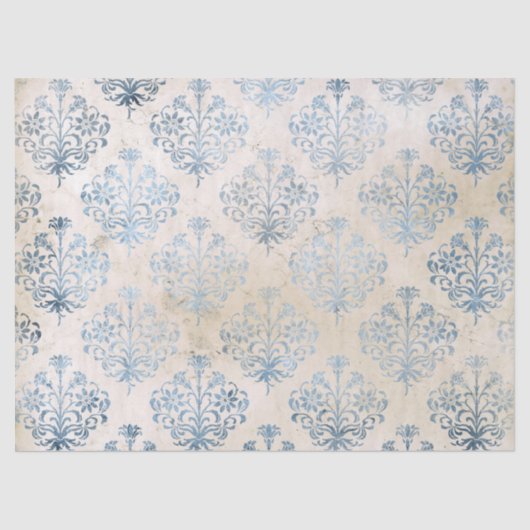 Ephemera Blue Paper Series Design 2 Seidenpapier (Vorderseite)