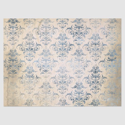 Ephemera Blue Paper Series Design 3 Seidenpapier (Vorderseite)