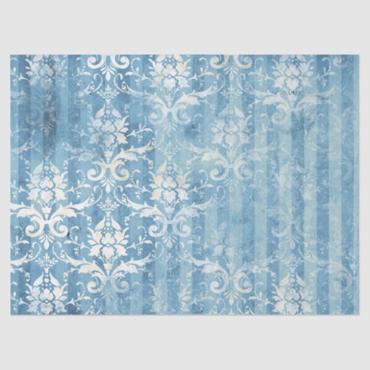 Ephemera Blue Paper Series Design 5 Seidenpapier (Vorderseite)