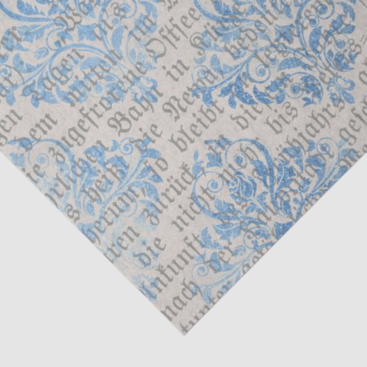 Ephemera Blue Paper Series Design 6 Seidenpapier (Detail)