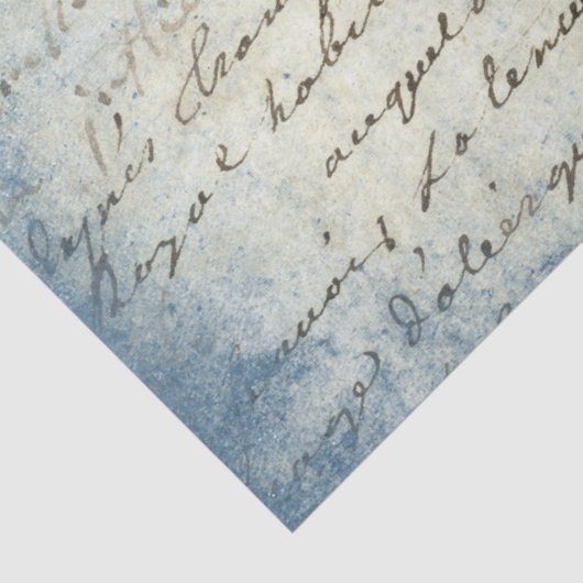 Ephemera Blue Paper Series Design 7 Seidenpapier (Detail)