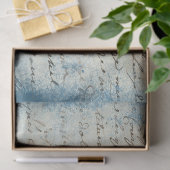 Ephemera Blue Paper Series Design 7 Seidenpapier (Geschenk)