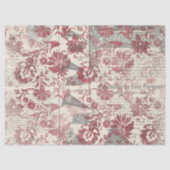 Ephemera Burgundy Paper Series Design 10 Seidenpapier (Vorderseite)