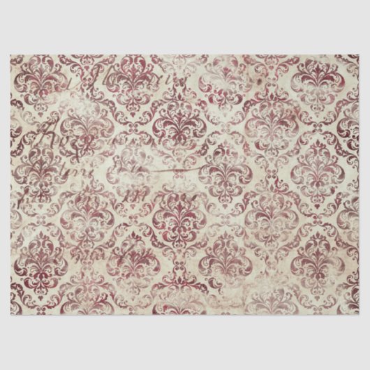 Ephemera Burgundy Paper Series Design 11 Seidenpapier (Vorderseite)