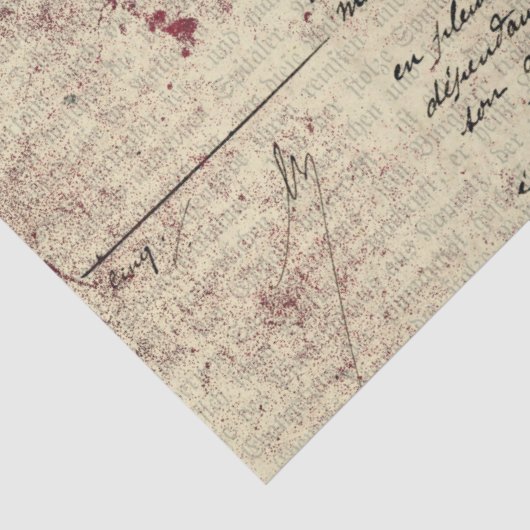 Ephemera Burgundy Paper Series Design 14 Seidenpapier (Detail)