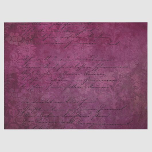 Ephemera Burgundy Paper Series Design 15 Seidenpapier (Vorderseite)