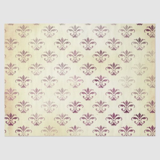 Ephemera Burgundy Paper Series Design 2 Seidenpapier (Vorderseite)