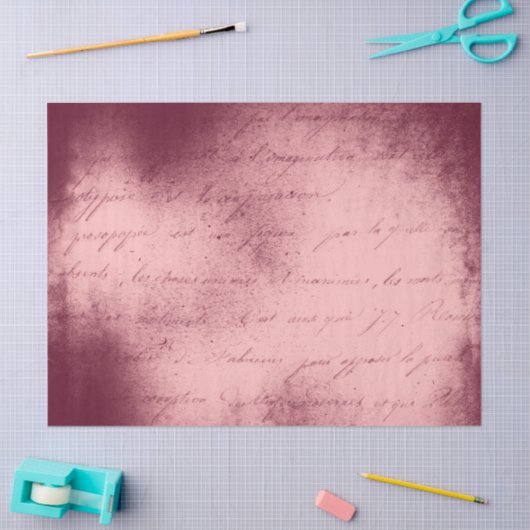 Ephemera Burgundy Paper Series Design 4 Seidenpapier (Basteln)
