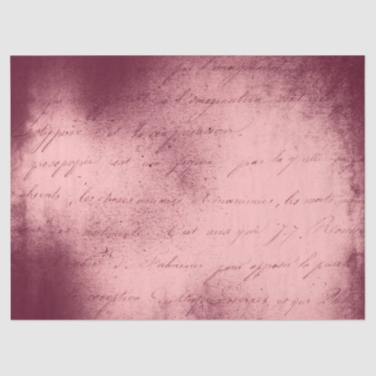 Ephemera Burgundy Paper Series Design 4 Seidenpapier (Vorderseite)