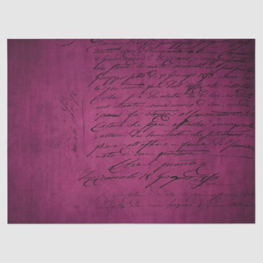 Ephemera Burgundy Paper Series Design 6 Seidenpapier (Vorderseite)