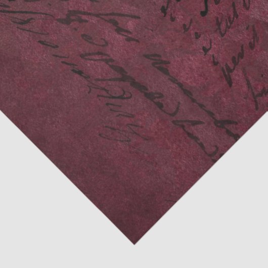 Ephemera Burgundy Paper Series Design 7 Seidenpapier (Detail)