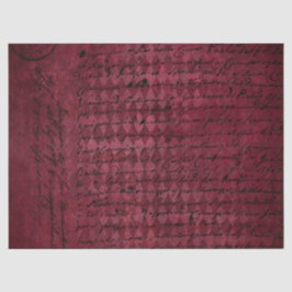 Ephemera Burgundy Paper Series Design 7 Seidenpapier